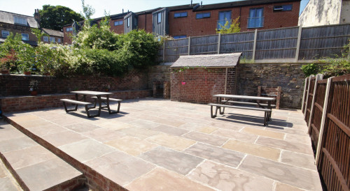 Rear Patio at 42 Bower Road